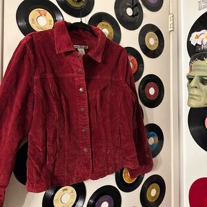 Red corduroy jacket
